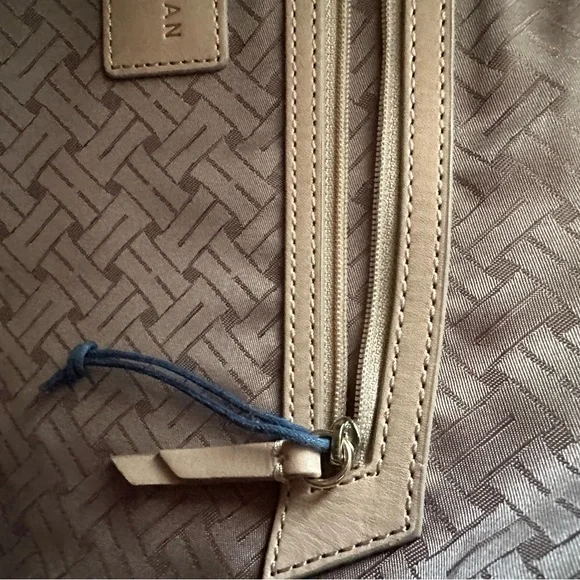 Cole Haan Genevieve Tan Woven Tote EUC - Picture 13 of 13